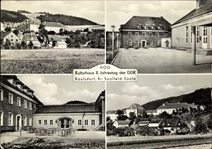 Bild des Verkufers fr Ansichtskarte / Postkarte Kaulsdorf an der Saale, HOG Kulturhaus X. Jahrestag der DDR, Ortsansichten zum Verkauf von akpool GmbH