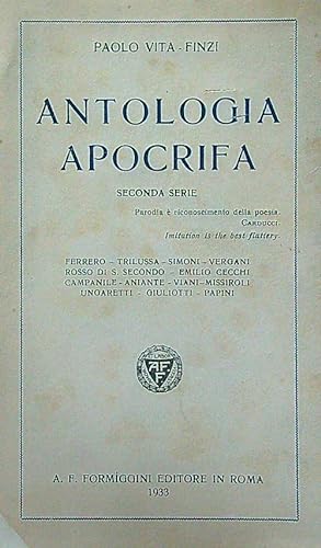 Seller image for Antologia apocrifa II for sale by Librodifaccia