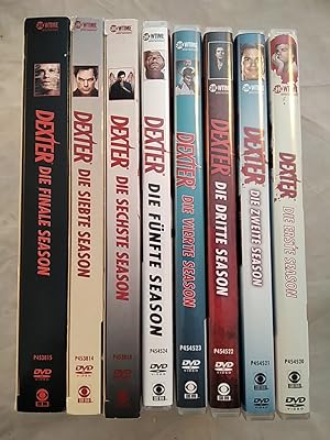 Dexter. DVDs. komplettes Konvolut. Alle 8 Staffeln / Seasons. 34 Discs. FSK 18.