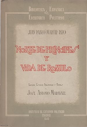 Bild des Verkufers fr Norte de Prncipes y vida de Romulo . zum Verkauf von Librera Astarloa