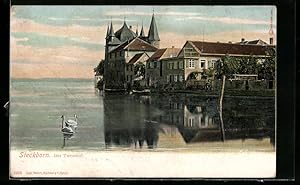 Bild des Verkufers fr Ansichtskarte Steckborn, Turmhof mit See zum Verkauf von Bartko-Reher