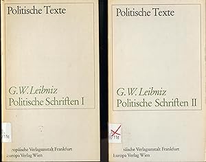 Bild des Verkufers fr Politische Schriften I + II Herausgegeben und eingeleitet von Hans Heinz Holz zum Verkauf von avelibro OHG