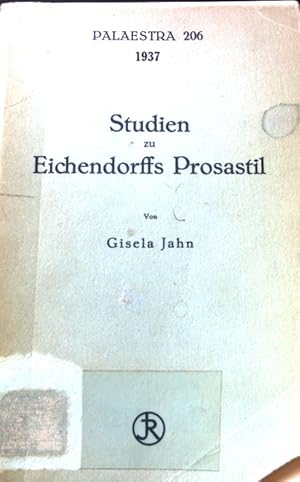 Immagine del venditore per Studien zu Eichendorffs Prosastil. Palaestra ; 206 venduto da books4less (Versandantiquariat Petra Gros GmbH & Co. KG)