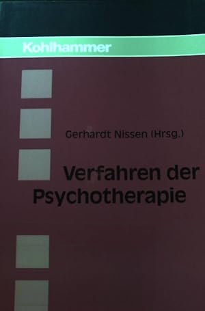 Bild des Verkufers fr Verfahren der Psychotherapie. zum Verkauf von books4less (Versandantiquariat Petra Gros GmbH & Co. KG)