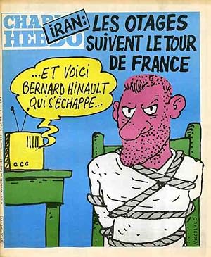 "CHARLIE HEBDO N°502 du 25/6/1980" NICOULAUD: LES OTAGES SUIVENT LE TOUR DE FRANCE / WILLEM : TÉL...