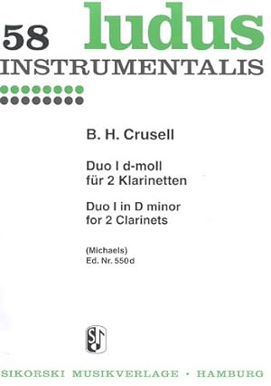 Bild des Verkufers fr Duo d-Moll Nr.1 fr 2 Klarinetten, Spielpartitur zum Verkauf von moluna