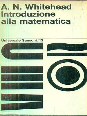 Bild des Verkufers fr Introduzione alla matematica zum Verkauf von Librodifaccia