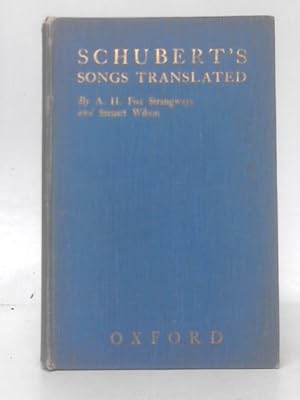 Bild des Verkufers fr Schubert's Songs Translated zum Verkauf von World of Rare Books