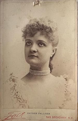 Photography carte-de-visite | Portrait photo of opera singer Esther Palliser (1872-?) by Benjamin...