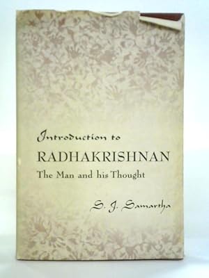 Imagen del vendedor de Introduction to Radhakrishnan: The Man and His Thought a la venta por World of Rare Books