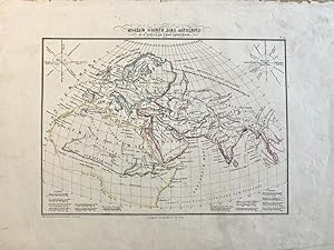 Bild des Verkufers fr Cartography World | Coloured world map: Monde connu des anciens, au IIe sicle de l'ere chrtienne, Longitude du Meredien d l'ille de Fer, 1 p. zum Verkauf von Antiquariaat Arine van der Steur / ILAB