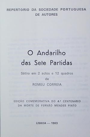 Seller image for O andarilho das sete partidas. Stira em 2 actos de 12 quadros. for sale by Antiquariat Bookfarm