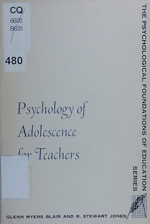 Seller image for Psychology of adolesance for teachers. for sale by Antiquariat Bookfarm