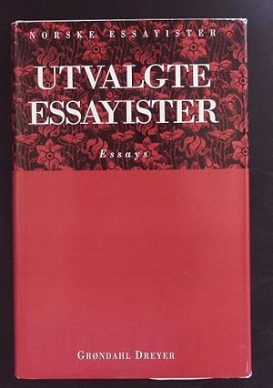 Seller image for Utvalgte essayister. for sale by Antiquariat Bookfarm