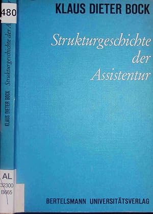 Bild des Verkufers fr Strukturgeschichte der Assistentur. zum Verkauf von Antiquariat Bookfarm
