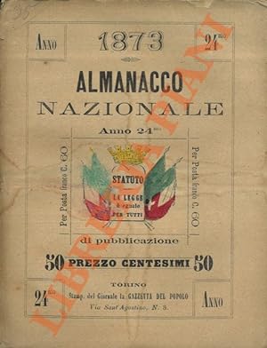 Almanacco Nazionale 1873. Anno ventesimoquarto.