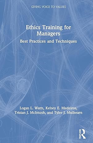 Seller image for Ethics Training for Managers for sale by moluna