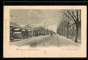 Ansichtskarte Eydtkuhnen, Partie in der Chaussestrasse im Winter