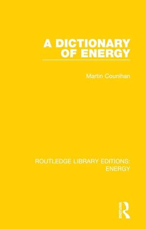 Image du vendeur pour A Dictionary of Energy mis en vente par moluna