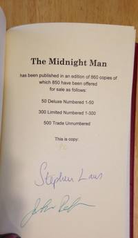 Seller image for The Midnight Man The Short Fiction of Stephen Laws for sale by biblioboy