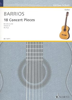 Bild des Verkufers fr 18 Concert Pieces vol.2 for solo guitar zum Verkauf von moluna