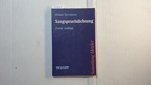 Bild des Verkufers fr Sangspruchdichtung zum Verkauf von Gebrauchtbcherlogistik  H.J. Lauterbach