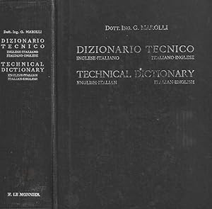 Imagen del vendedor de Dizionario tecnico Inglese-Italiano, Italiano - Inglese a la venta por Biblioteca di Babele