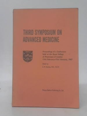 Bild des Verkufers fr Third Symposium On Advanced Medicine zum Verkauf von World of Rare Books