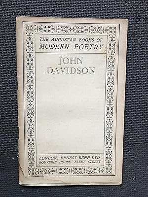 Imagen del vendedor de The Augustan Books of Modern Poetry; John Davidson a la venta por Cragsmoor Books