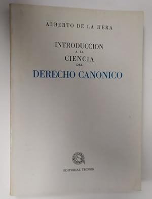 Imagen del vendedor de Introduccin a la ciencia del derecho cannico a la venta por La Leona LibreRa