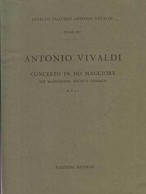 Concerto in C major for Mandolin, Strings and Harpsichord, FV 1, RV 425 - Full Score