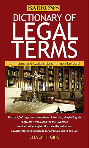 Bild des Verkufers fr Dictionary of Legal Terms: Definitions and Explanations for Non-Lawyers zum Verkauf von moluna