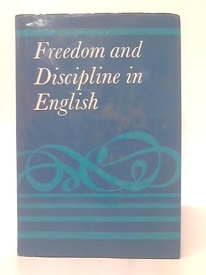 Bild des Verkufers fr Freedom and Discipline in English zum Verkauf von World of Rare Books