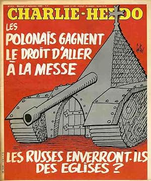 "CHARLIE HEBDO N°512 du 3/9/1980" Gébé : LES POLONAIS GAGNENT LE DROIT D'ALLER A LA MESSE / REISE...