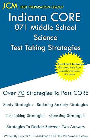 Seller image for Indiana CORE 071 Middle School Science - Test Taking Strategies for sale by Redux Books