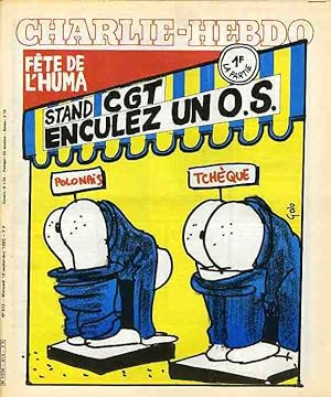 "CHARLIE HEBDO N°513 du 10/9/1980" GOLO : FÊTE DE L'HUMA / Gébé : LA F.A.N.E. DISSOUTE, ADOPTEZ U...