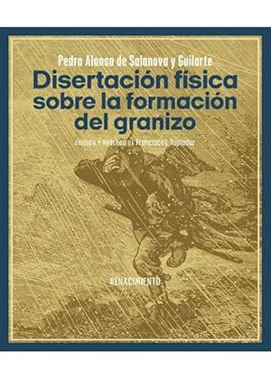 Imagen del vendedor de Disertacin fsica sobre la formacin del granizo. Edicin y prlogo de Francisco J. Tapiador. Obra publicada por primera y nica vez en 1782, a finales del Antiguo Rgimen. Poco conocida, posee sin embargo una serie de virtudes que la hacen merecedora de un rescate. No por lo correcto de sus anlisis sobre el meteoro en cuestin, ni por su originalidad, sino porque da cuenta del estado de la ciencia en una Espaa, la de Carlos III, que ha sido poco valorada a nivel internacional. El texto, muy breve, es entretenido, y resulta interesante como reflejo de lo que se saba en aquella poca sobre este hidrometeoro. Contiene observaciones agudas, y est muy bien escrito en una prosa limpia y precisa que prefigura el lenguaje de los textos cientficos actuales. El opsculo contiene adems una de las primeras observaciones microscpicas del granizo en Espaa. Es, en resumen, una pequea gema que har pasar un buen rato a cualquier persona a la que le interese la meteorologa, la ciencia, o la a la venta por Librera y Editorial Renacimiento, S.A.