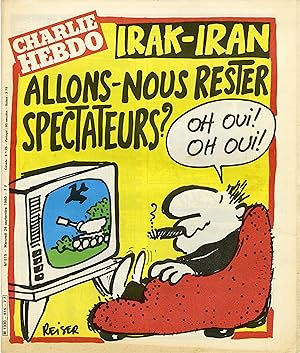 "CHARLIE HEBDO N°515 du 24/9/1980" REISER : IRAK-IRAN Allons-nous rester spectateurs ? / WILLEM :...