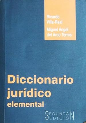Seller image for Diccionario Jurdico Elemental. for sale by Librera y Editorial Renacimiento, S.A.