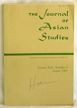 Bild des Verkufers fr The Journal of Asian Studies Volume XLII, Number 4 August 1983 zum Verkauf von Argyl Houser, Bookseller