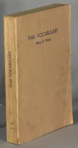 Seller image for Thai vocabulary for sale by Rulon-Miller Books (ABAA / ILAB)