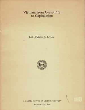 Seller image for Vietnam from cease-fire to capitulation for sale by Rulon-Miller Books (ABAA / ILAB)