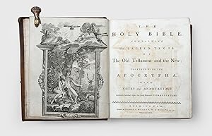 Seller image for The Holy Bible, containing the Sacred Texts of The Old Testament and the New; together with the Apocrypha. With Notes and Annotations Carefully selected from the most Eminent Commentators. for sale by Peter Harrington.  ABA/ ILAB.