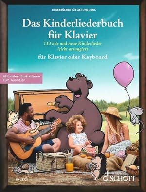 Bild des Verkufers fr Das Kinderliederbuch fr Klavier : 113 alte und neue Kinderlieder fr die Kita und zuhause, leicht arrangiert fr Klavier oder Keyboard - im groen Notenformat mit Spiralbindung. Gesang und Klavier. Liederbuch. zum Verkauf von AHA-BUCH GmbH