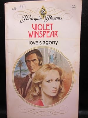 Imagen del vendedor de LOVE'S AGONY (Harlequin Presents #450) a la venta por The Book Abyss