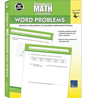 Bild des Verkufers fr Singapore Math Challenge Word Problems, Grades 4 - 6 zum Verkauf von moluna