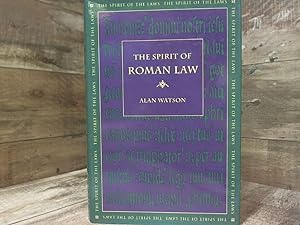 Immagine del venditore per The Spirit of Roman Law (Spirit of the Laws) venduto da Archives Books inc.