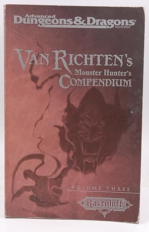 Immagine del venditore per Van Richten's Monster Hunter's Compendium, Vol Three (AD&D 2nd Ed Fantasy Roleplaying, Ravenloft) venduto da Chris Korczak, Bookseller, IOBA