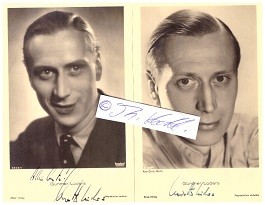 GÜNTHER LÜDERS (1905-75) deutscher Schauspieler und Regisseur, u.a. DREI MÄNNER IM SCHNEE / germa...