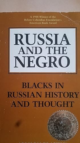 Seller image for Russia and the Negro for sale by Fantastic Book Discoveries